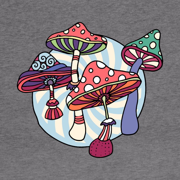 Groovy Mushrooms by JunkyDotCom